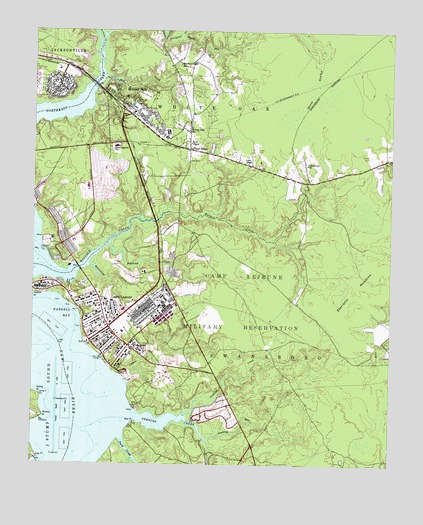 Camp Lejeune, NC USGS Topographic Map