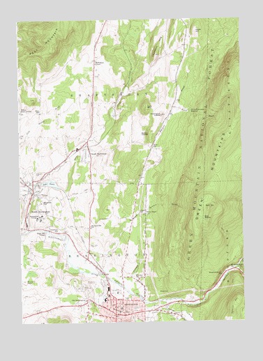 Bennington, VT USGS Topographic Map