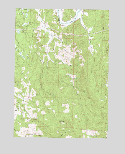 Bill Peak, OR USGS Topographic Map