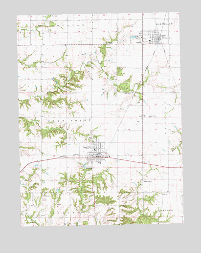 Camp Point, IL USGS Topographic Map