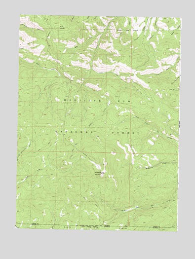 Blackhall Mountain, WY USGS Topographic Map