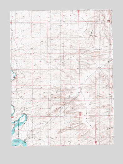 Blacks Fork Bridge, WY USGS Topographic Map
