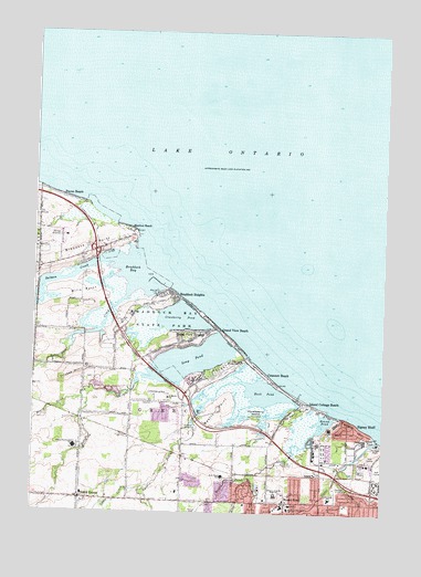 Braddock Heights, NY USGS Topographic Map