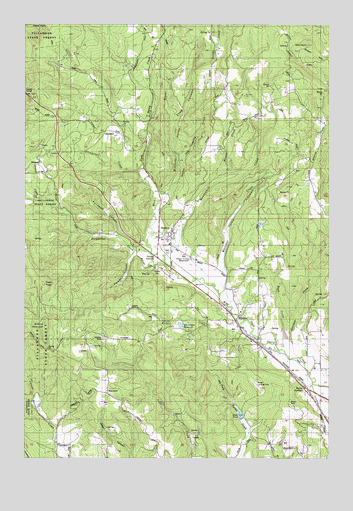 Buxton, OR USGS Topographic Map