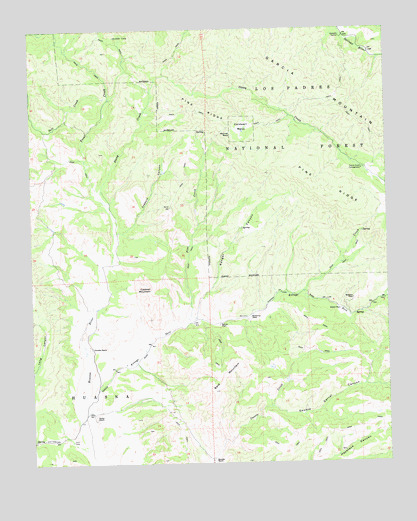 Caldwell Mesa, CA USGS Topographic Map