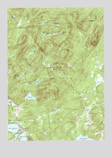Caroga Lake, NY USGS Topographic Map