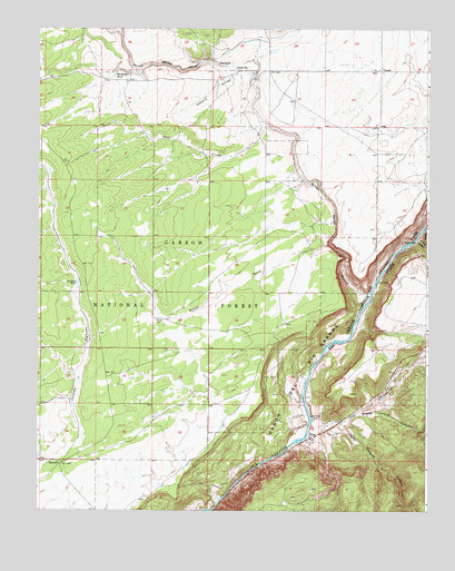 Carson, NM USGS Topographic Map
