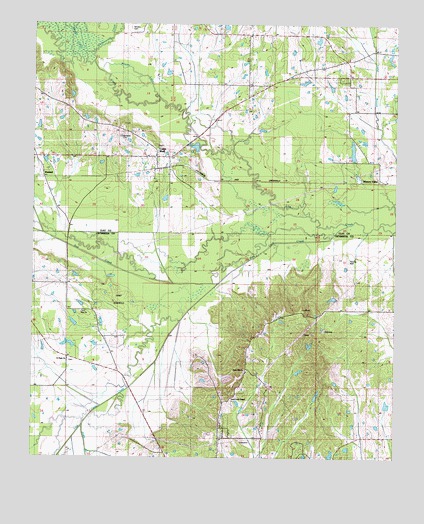 Cedar Bluff, MS USGS Topographic Map