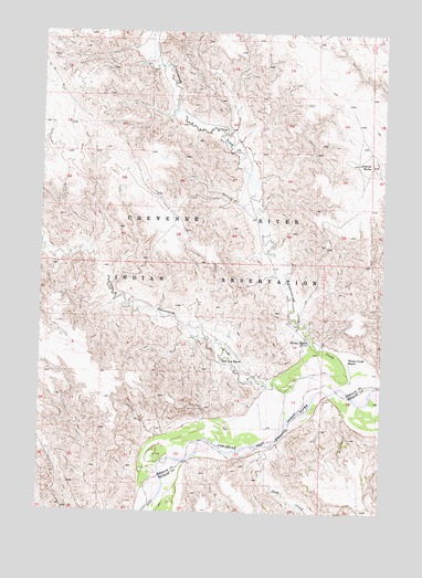 Cherry Creek NW, SD USGS Topographic Map