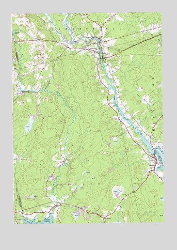 Cherryfield, ME USGS Topographic Map