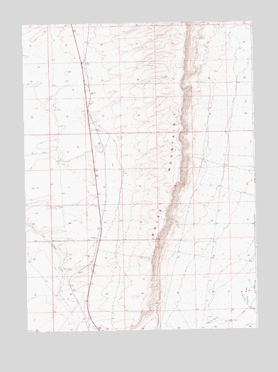 Clay Buttes SE, WY USGS Topographic Map