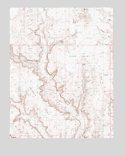 Clay Point, UT USGS Topographic Map