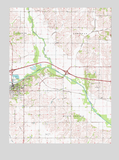 Colfax, IA USGS Topographic Map