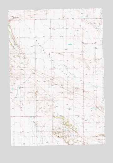 Cushman NW, MT USGS Topographic Map