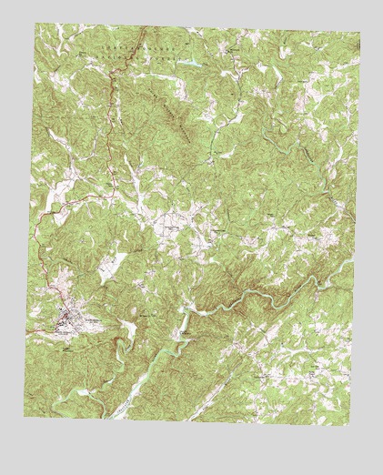 Dahlonega, GA USGS Topographic Map