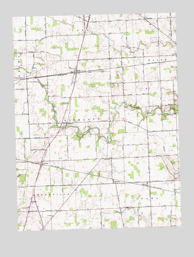 Dawn, OH USGS Topographic Map