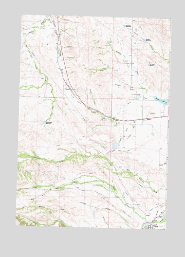 Dayton North, WY USGS Topographic Map