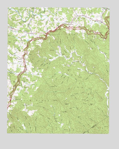 Deep Gap, NC USGS Topographic Map