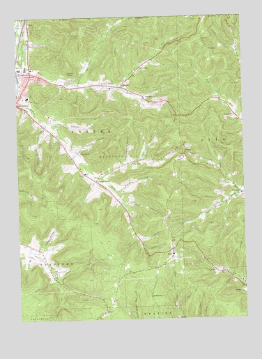 Derrick City, PA USGS Topographic Map