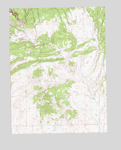 Donkey Flat, UT USGS Topographic Map