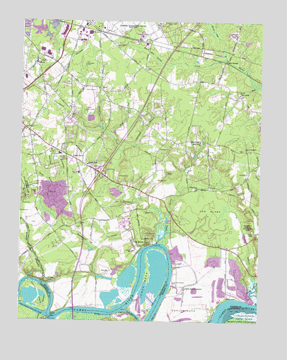 Dutch Gap, VA USGS Topographic Map