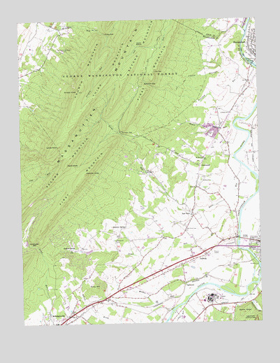 Elkton West, VA USGS Topographic Map