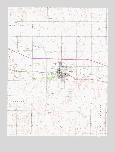 Ellis, KS USGS Topographic Map