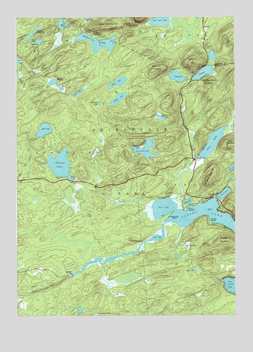 Canada Lake, NY USGS Topographic Map