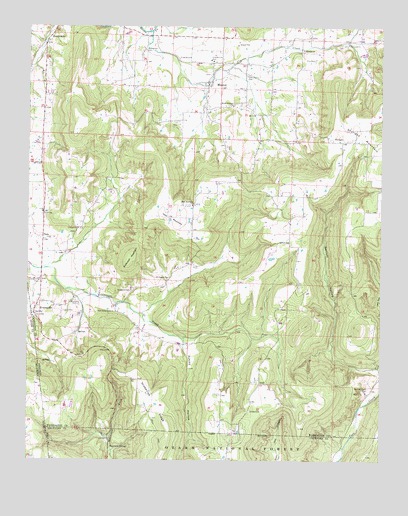 Evansville, AR USGS Topographic Map