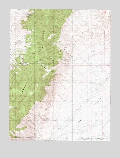 Fencemaker Pass, NV USGS Topographic Map