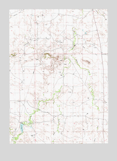 Flat Top, WY USGS Topographic Map