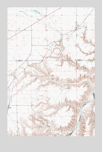 Floweree, MT USGS Topographic Map