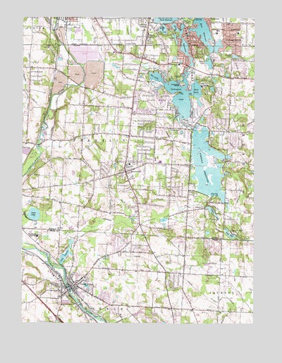 Canal Fulton, OH USGS Topographic Map