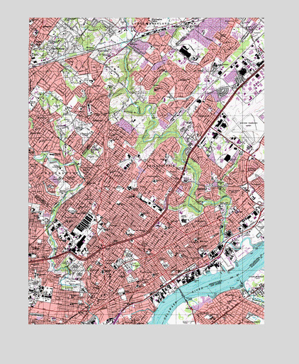 Frankford, PA USGS Topographic Map