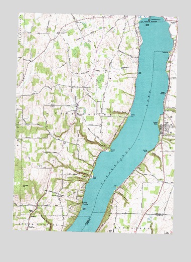 Canandaigua Lake, NY USGS Topographic Map