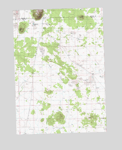 Frederick Butte, OR USGS Topographic Map