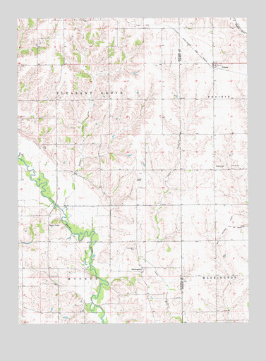 Gibson, IA USGS Topographic Map