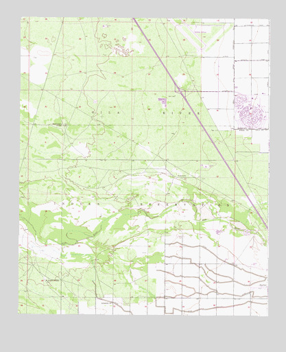 Gila Butte NW, AZ USGS Topographic Map