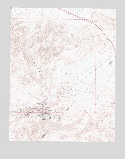 Candelaria, NV USGS Topographic Map