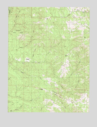 Greenough Ridge, CA USGS Topographic Map