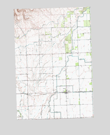 Harrah, WA USGS Topographic Map