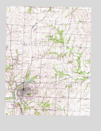 Harrisonville, MO USGS Topographic Map