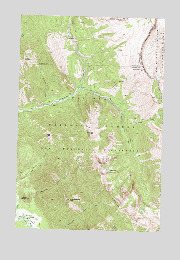 Haystack Mountain, MT USGS Topographic Map
