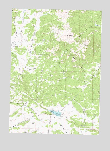 Hazelton Peak, WY USGS Topographic Map