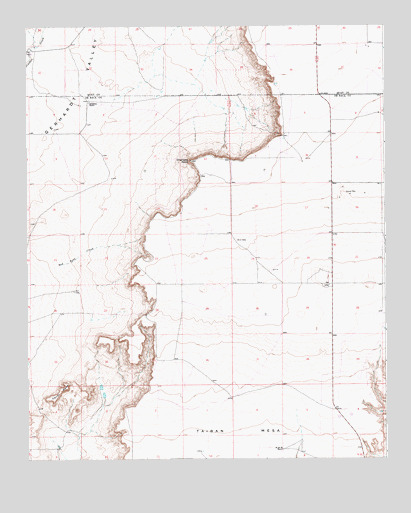 Candy Mesa, NM USGS Topographic Map
