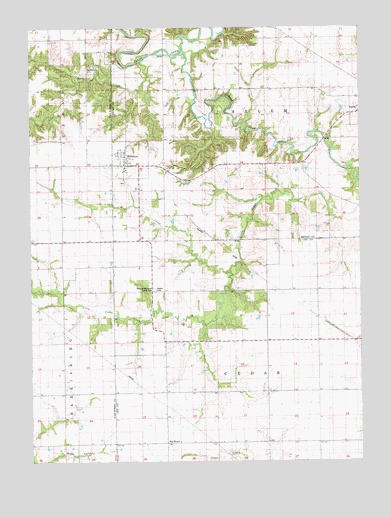 Hillsboro, IA USGS Topographic Map