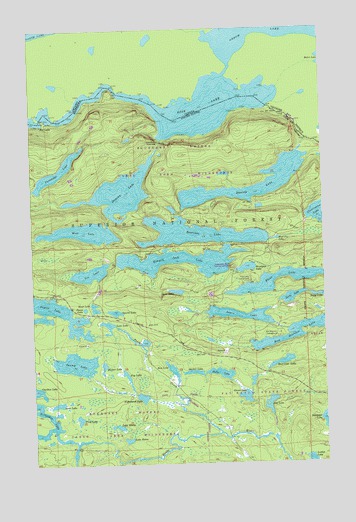 Hungry Jack Lake, MN USGS Topographic Map
