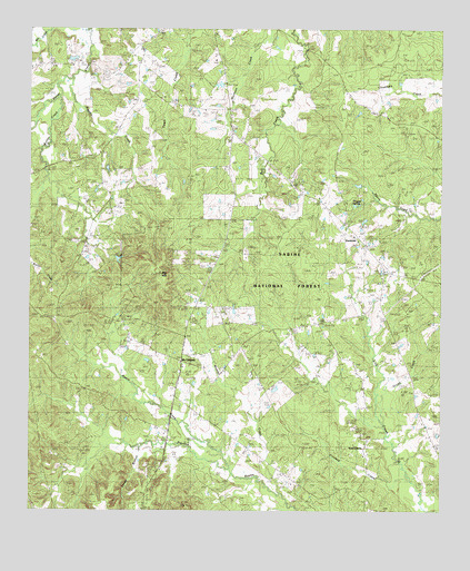 Hurstown, TX USGS Topographic Map