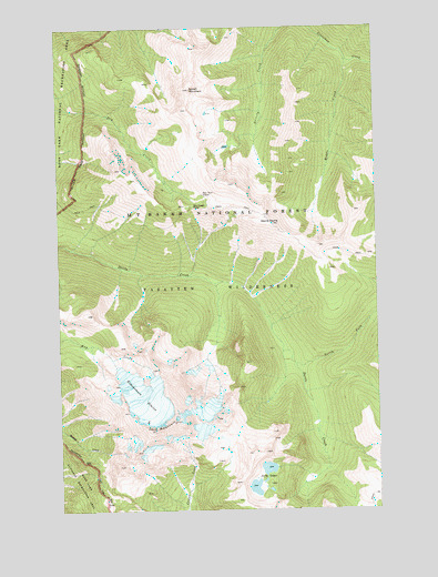 Jack Mountain, WA USGS Topographic Map