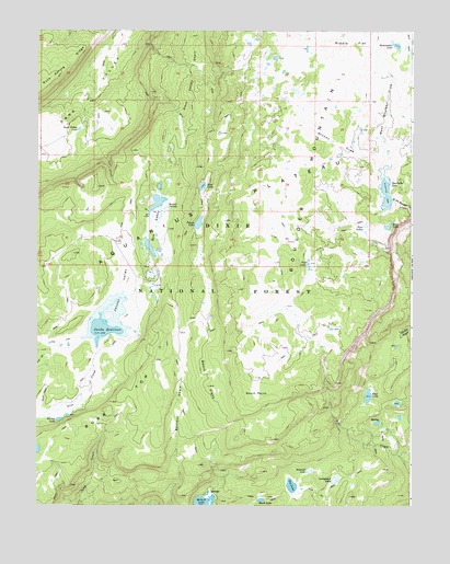 Jacobs Reservoir, UT USGS Topographic Map